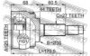 FEBEST 0210-065A44 Joint, drive shaft
